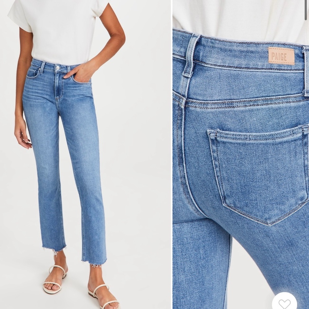 Paige Cindy straight leg ankle jeans